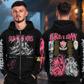 SuicideboyS Merch Greyday 2026 North America Tour Dates Reaper Black Zip Hoodie Gift For Rap Lover - Zipper Hoodie HG