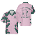 Stop Looking At My Putt Custom Sleeveless Womens Golf   Hawaiian Shirt HG s  Funny Golf Hawaiian Shirt HG s For Ladies
