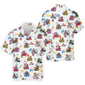 Halloween Summer Men's   Hawaiian Shirt HG   Horror Character Hawaiian Shirt HG   Fun Golf  s  Funny Halloween Hawaiian Shirt HG