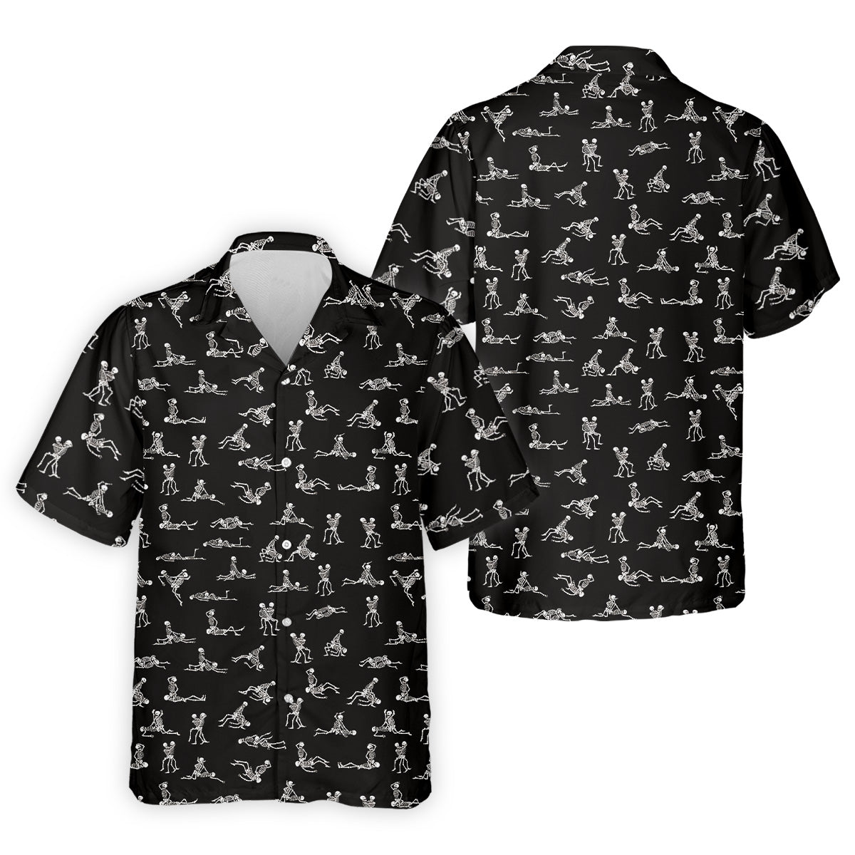 Funny Skeleton Couple Hawaiian Shirt HG  Halloween Gift Idea  Fun Hawaiian Shirt HG  For Men  Unique Gift For Golfer