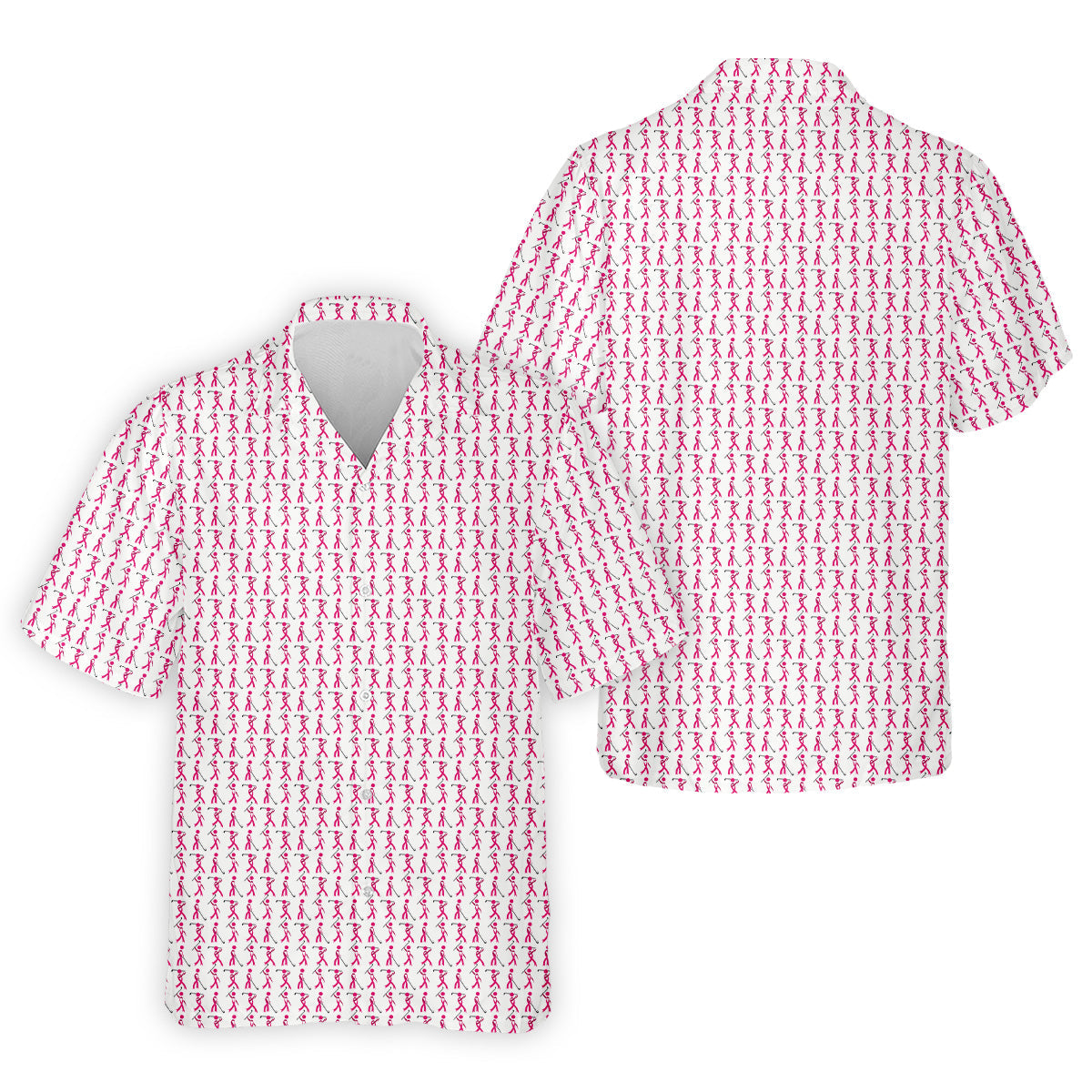 Funny Stick Breast Cancer Hawaiian Shirt HG  Breast Cancer Support Shirts  Funny Men Golf