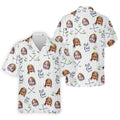 Custom Face Kids Photo  Best Papa By Par Funny Polo Hawaiian Shirt HG   Christmas Golf Gift