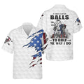America Skeleton Golf Hawaiian Shirt HG   Golfing Apparel  America 250 Anniversary Golf Clothing  Mens Golf Gift