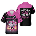 I Know I Golf Like A Girl Try To Keep Up Custom Funny Womens Golf    Ladies Hawaiian Shirt HG