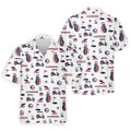 Patriotic USA Men's Golf    Men's 4th Of July Shirts  USA 250 Anniversary Hawaiian Shirt HG  Gifts For Golfing Dad