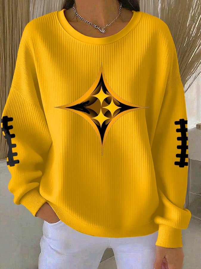 Pittsburgh Steelers Sweatshirt Women's Game Day Merch Pittsburgh Steelers Christmas Gifts Contrast Sweatshirt or Hoodie HG Gifts