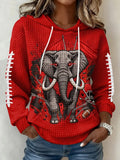 Alabama Crimson Tide Hoodie Football Game Day Clothing Bama Football Gifts For Her V-Neck Long Sleeve Waffle Hoodie Or Waffle Sweatshirt HG Apparel