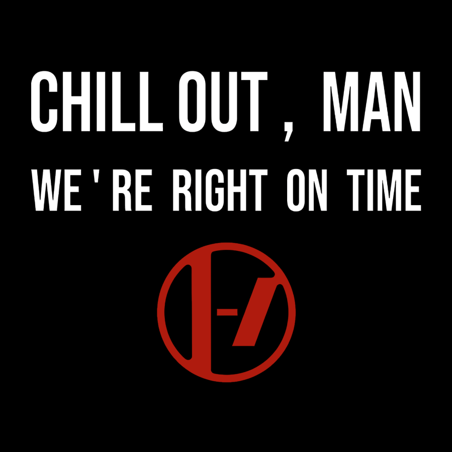 Clancy Twenty One Pilots HFN Car Magnet - Chill Out Man Quote, Car Decorations, Humor Gifts, Road Trip Accessories, Fun Vehicle Décor
