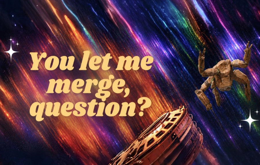 Project Hail Mary You let me merge question HFN Car Magnet Spacey Astro Background Retro