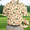 Tees The Season Funny Santa Claus Golf Tops For Men  Christmas Polo Shirt HG Polo Shirt HGs For Men  Golf Gift For Men