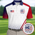America 250 Anniversary 1776-2026 Flag Logo Golf Shirts For Men  Patriotic 4th Of July Golf Shirt HG