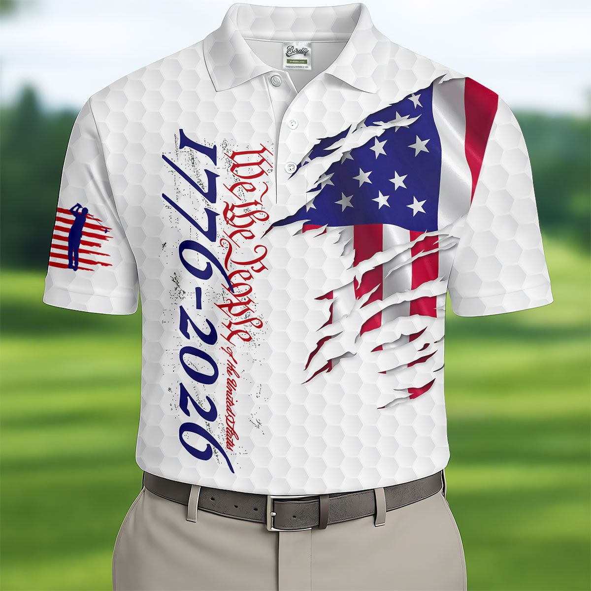 We The People Golf Tops For Men  250 Years Of America Golf Shirt  HG 4th Of July Polo Shirt HGs For Men