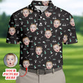 Custom Face Golf Shirt  HG Funny Golf Polo Shirt HG  Golf Gift For Dad  Christmas Golf Gift