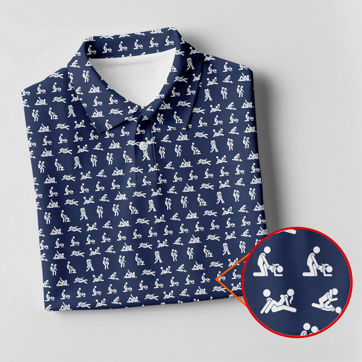 Stick Figure Couple HG  Fun Men's Golf Polos  Fun Golf Shirts For Men  Unique Gift For Golfer  Matching Golf Shirt