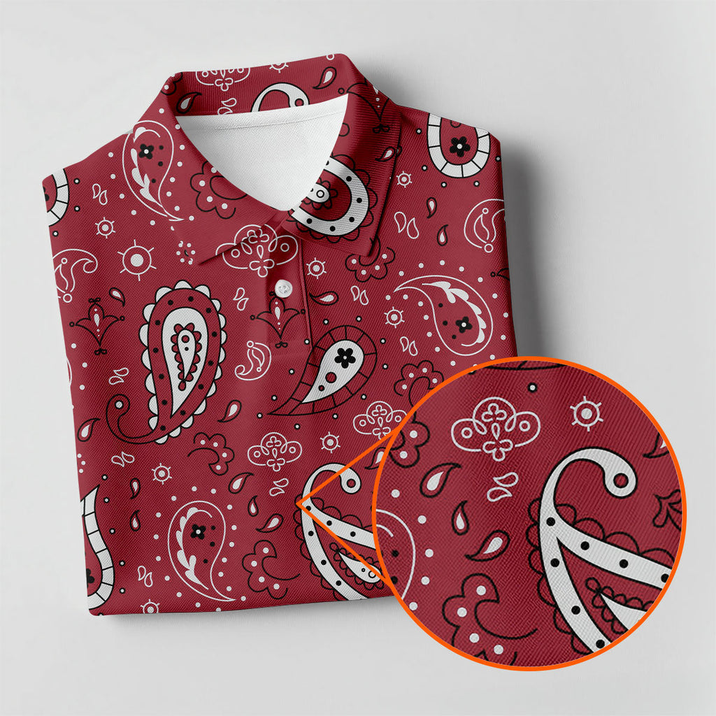 Paisley Bandana Sleeveless Womens Golf Shirt HG   Western Golf Shirt HG s  Custom Ladies Golf Shirt HG
