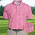 Funny Stick Figure Men's Golf Shirt HG   Pink Golf Shirt HG   Golf Shirt HG s For Men  Fun Golf Shirt HG  For Men
