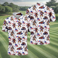 Bigfoot Sasquatch Funny Golf Polo Shirt HG  America 250 Anniversary Polo Shirt HG 4th Of July Polo