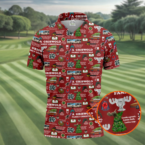 A Griswold Family Christmas Men's Golf Polo Shirt HGs  Christmas Polo Shirt HG Polo Shirt HGs For Men