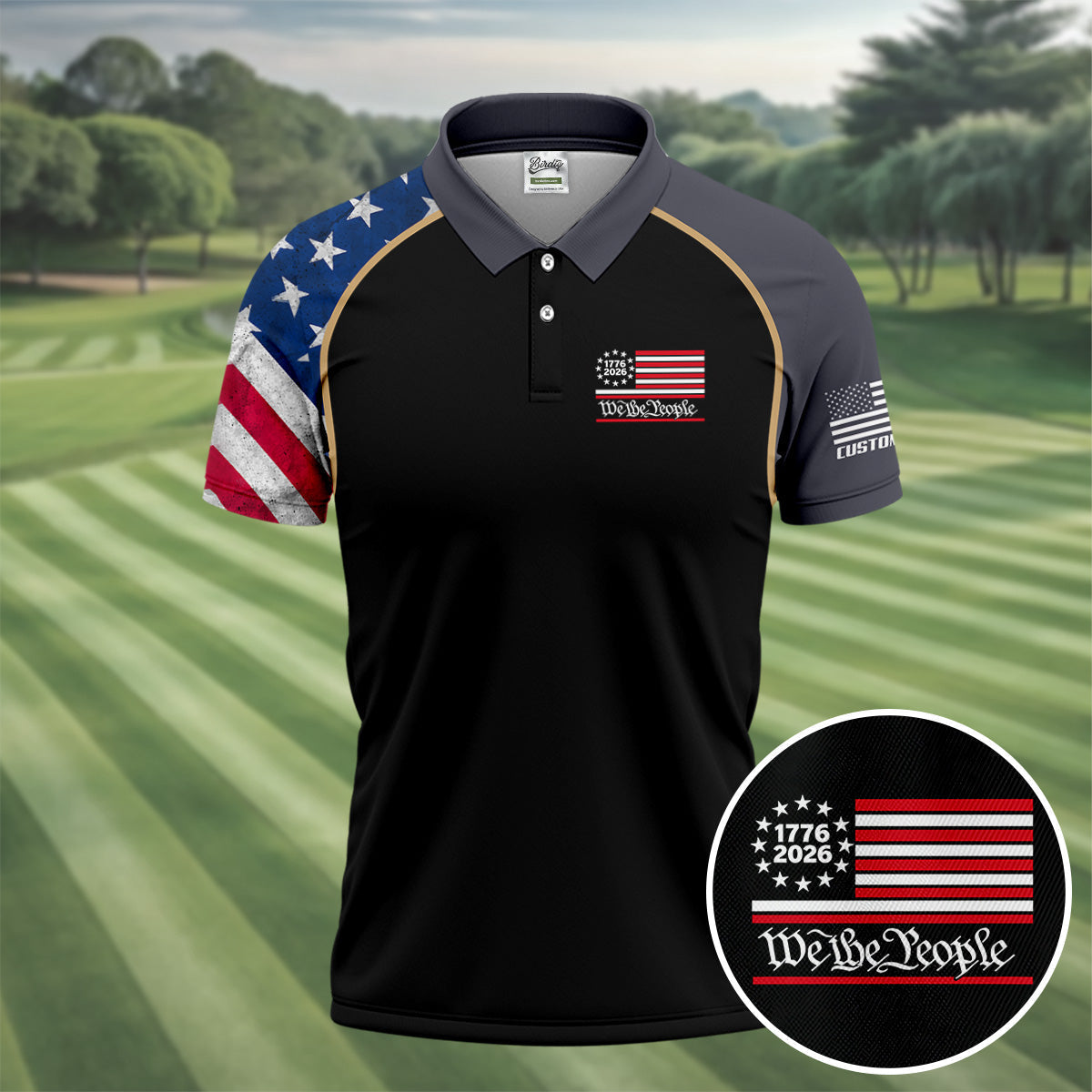 1776-2026 We The People 4th Of July Golf Shirt HG   Patriotic Golf Shirt HG   250 Years Of America Golf Shirt HG s For Men