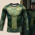 Hal Jordan's Tactical Green Lantern Suit Cosplay Costume Compression Shirt DC Comics Rash Guard HG