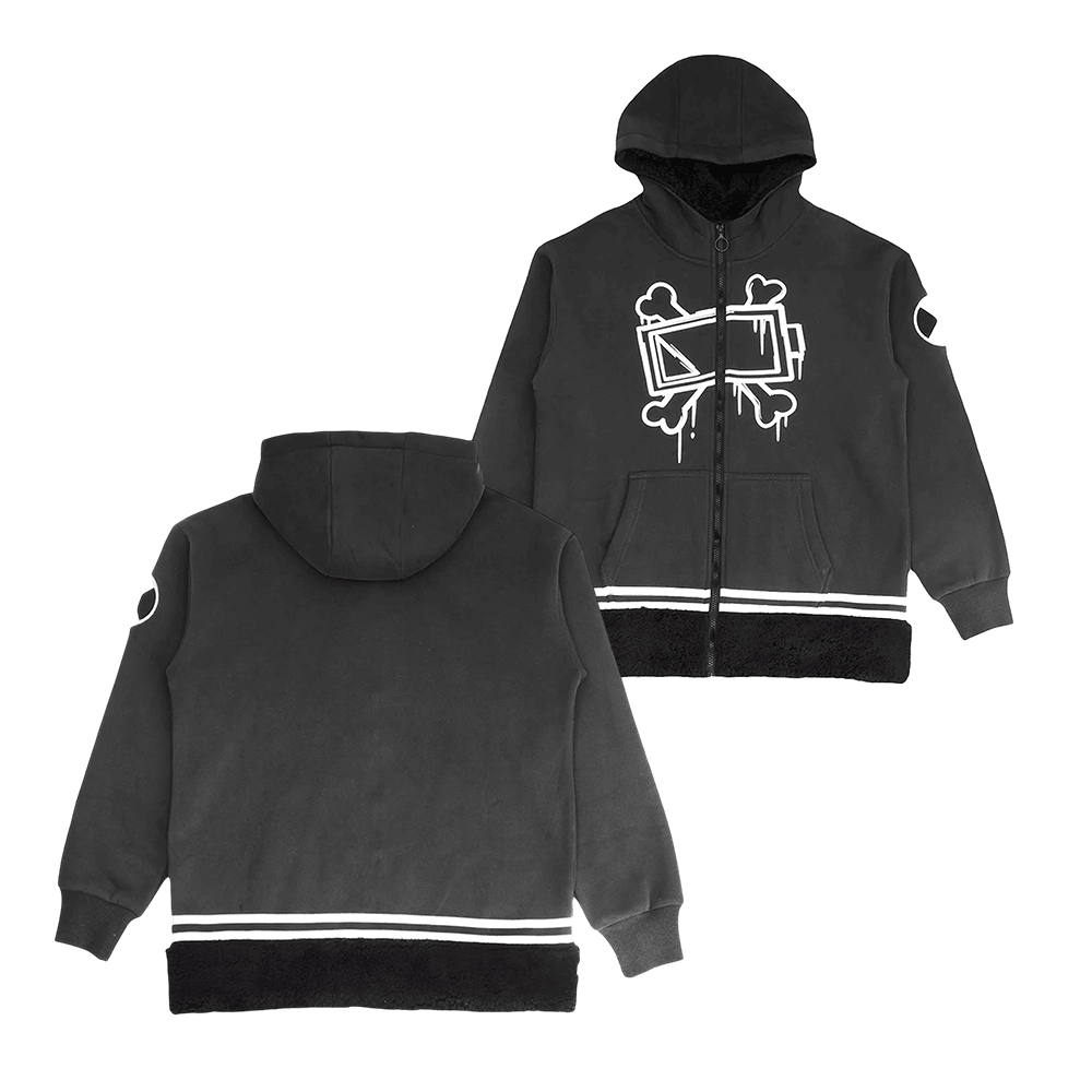 Glitch Productions Merch Uzi Zip Hoodie Unique Gifts For Boyfriend Birthday HG