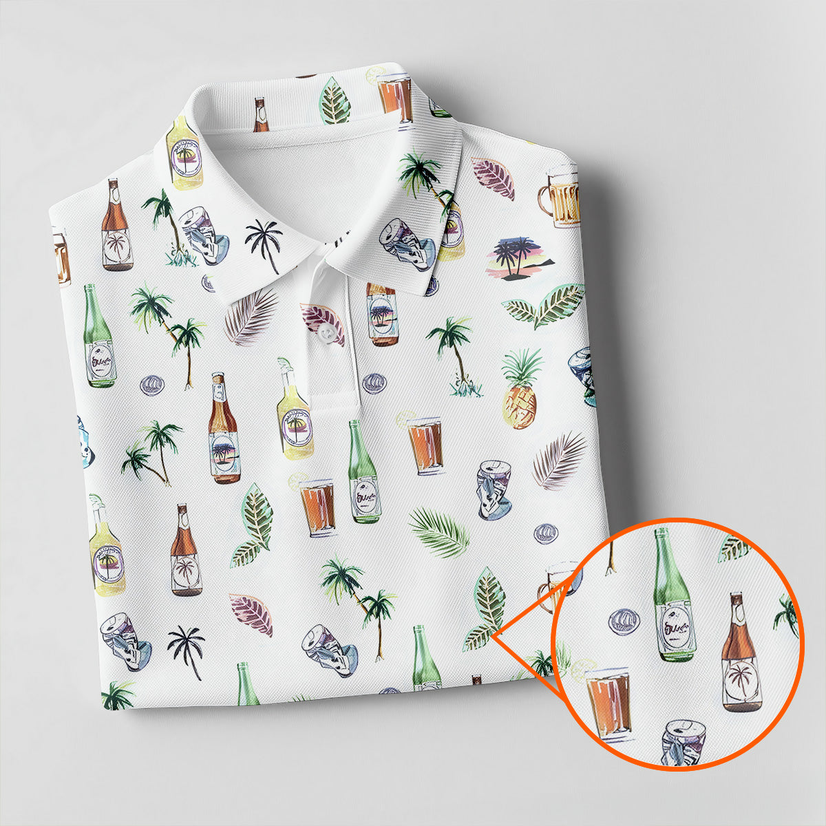 Beer Tropical Golf Tops For Men  Men's Funny Golf Shirt HG s  Cool Golf Gift  Golf Shirt HG s For Men
