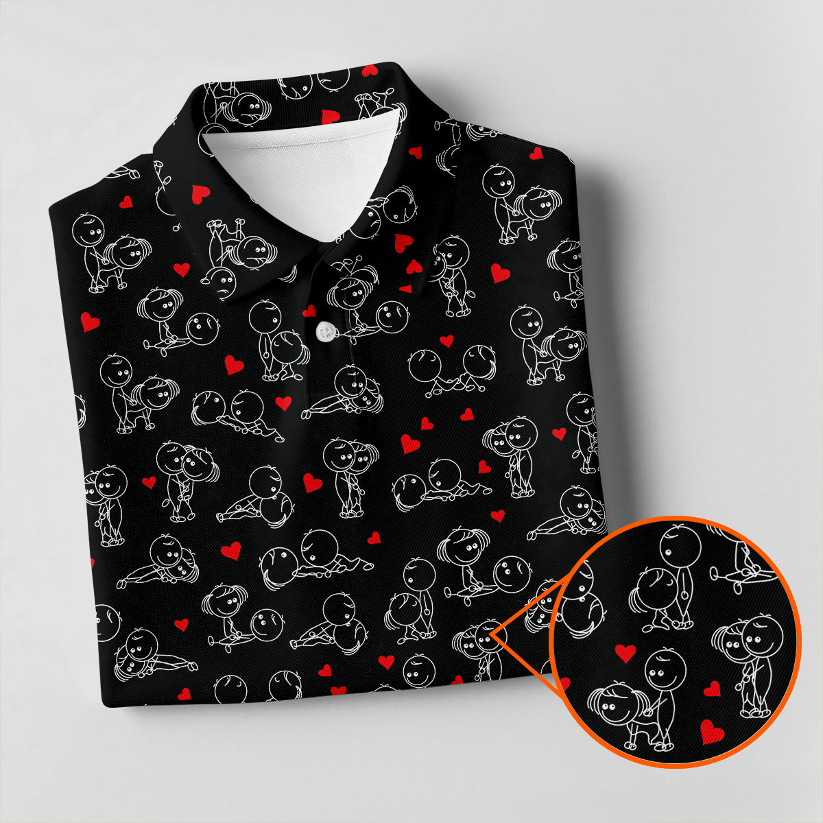 Naughty Position Stick Figure Couple Black Golf Shirt HG   Golfer Valentines Gift  Fun Golf Shirt HG s For Men