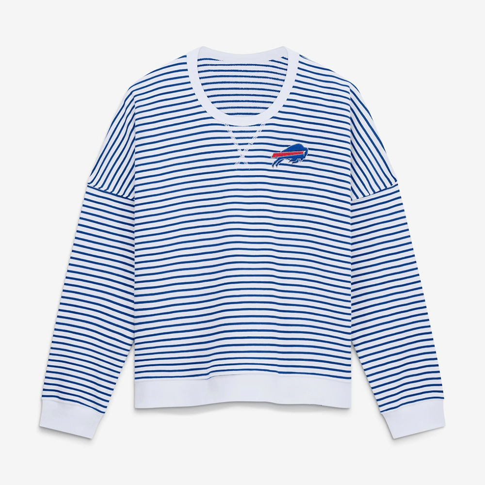 Buffalo Striped French Terry Sweatshirt Gift For Bestie - Sweatshirt HG