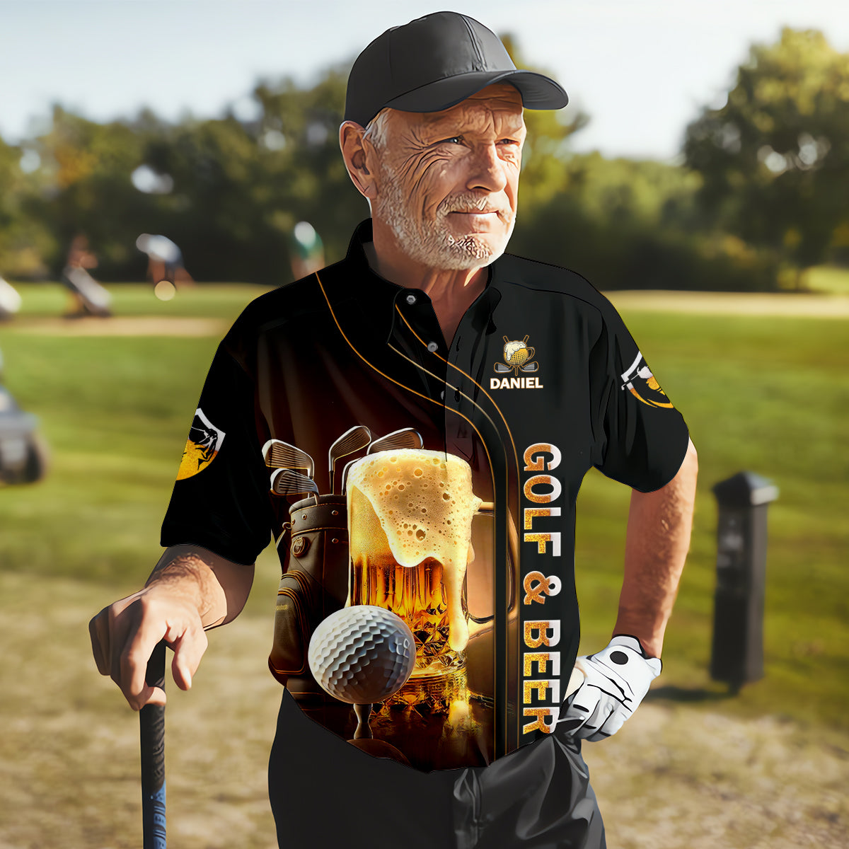 Grip It Rip It Sip It Golf Beer Shirt  Fun Golf Shirts For Men  Funny Golf Polo Shirt HG  Dad Golf Gifts