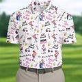Par Then Bar Flamingo Polo Shirt HG Fun Golf Shirts Mens  Golf Hoodie Mens  Matching Golf Shirts