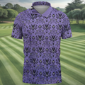 Haunted Mansion Hitchhiking Ghosts Men's Golf Polo Shirt HG  Golfing Apparel  Mens Golf Gift