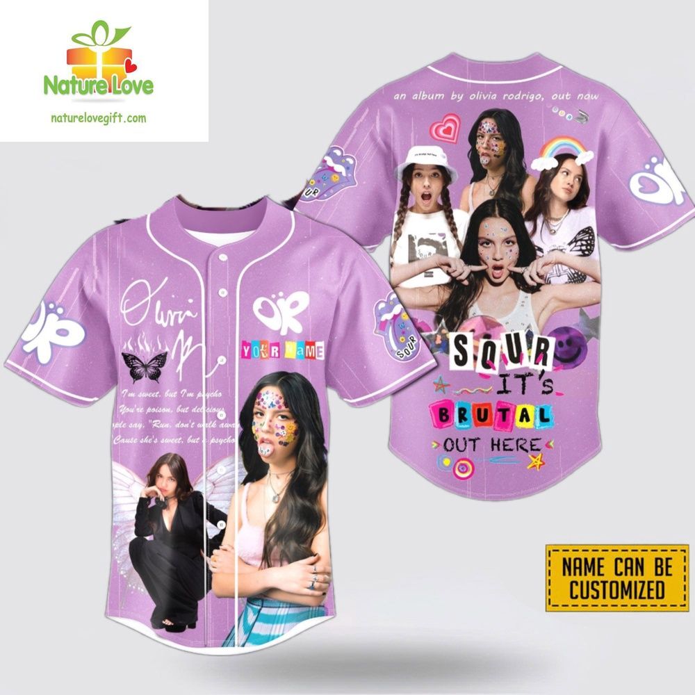 Olivia Rodrigo Baseball Jersey Custom Name Shirt NNA