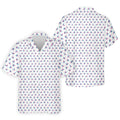 Blue And Pink Naughty Stick People White Hawaiian Shirt HG   s For Men  Golf Gift For Men