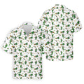 St Patrick's Day Leprechaun Character Golf And Beer White Golf Hawaiian Shirt HG   Fun Golf Hawaiian Shirt HG s For Men    For Men