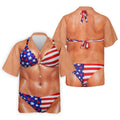 Naughty Fun USA Patriotic 4th Of July Golf Tops For Men  250th Anniversary Golf Hawaiian Shirt HG s For Men