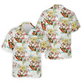Surfing Santa Hawaiian Hawaiian Shirt HG  Fun Men's Golf Polos  Christmas Hawaiian Shirt HG  Golf Gift For Men
