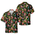 Funny Santa Claus Golf Pose Golf Tops For Men  Hawaiian Shirt HG s For Men  Christmas Hawaiian Shirt HG   Mens Golf Gift