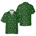 St Patrick's Day Leprechaun Character Golf And Beer Green Golf Hawaiian Shirt HG   Fun Golf Hawaiian Shirt HG s For Men    For Men