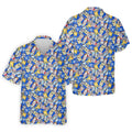 American Beer Cans Blue Hawaiian Shirt HG  Golf And Beer  s For Men  Hawaiian Shirt HG  For Men