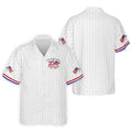USA 250th Anniversary Golf Ball Pattern White Hawaiian Shirt HG  4th Of July Patriotic Hawaiian Shirt HG  For Men