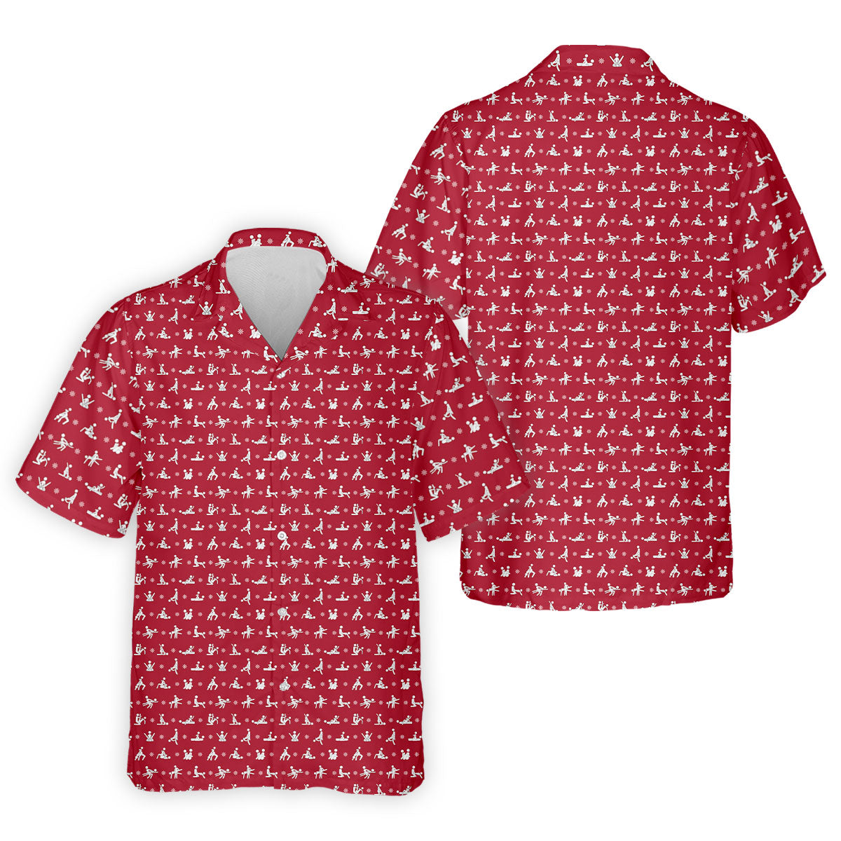 Funny Stick Figure Naughty Couple Red Hawaiian Shirt HG  Valentines Golf Gift   s For Men  Golf Gift For Men