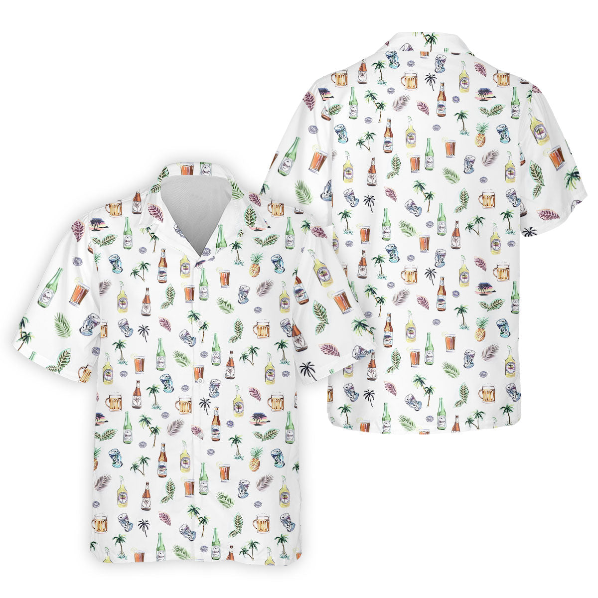 Beer Tropical Golf Tops For Men  Men's Funny Hawaiian Shirt HG   Cool Golf Gift  Hawaiian Shirt HG  For Men