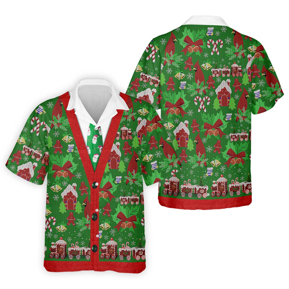 Christmas Pattern Fun Hawaiian Shirt HG  For Men  Christmas Hawaiian Shirt HG  Unique Gift For Golfer   s For Men