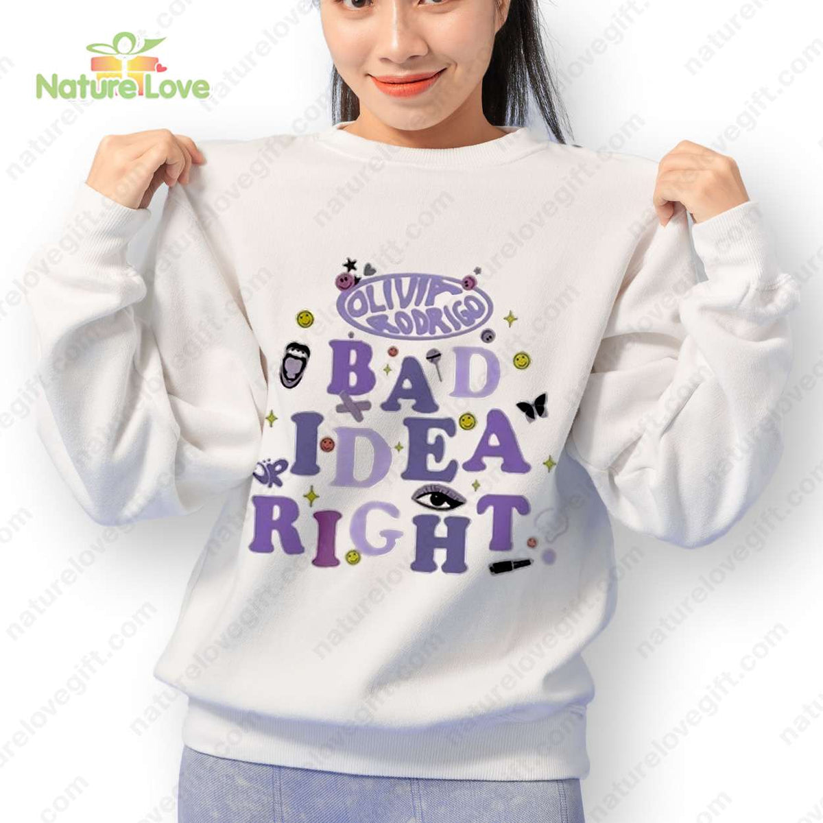 Olivia Rodrigo Bad Idea Right Guts Album Shirt NNA