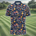 Ron Swanson Men's Golf Polo Shirt HG  Golfing Apparel  Gift For Golfers