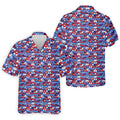 Red Blue White Naughty Fun Patriotic Golf Shirt, 250th Anniversary Fun Golf Shirts For Men, Hawaiian Shirt HG  For Men