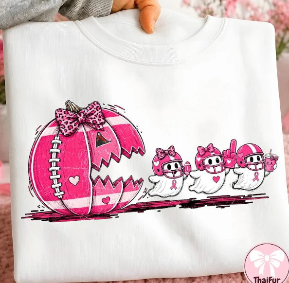 Tackle Breast Cancer Cute Football Coquette Doodle Pink Ribbon Awareness Graphic, Breast Cancer Shirt HG