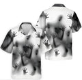 Haunted Shadow Silhouette Golf Hawaiian Shirt, Men's Golf Shirts, Hawaiian Golf Shirt HG