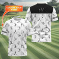 Funny Stick Figure Golf Polo Shirt HG  Gift For Golfers  Golf Gift For Men