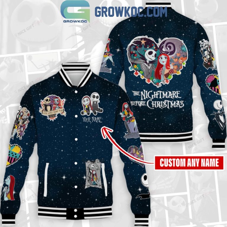The Nightmare Before Christmas Horror Movies Baseball Jacket LN